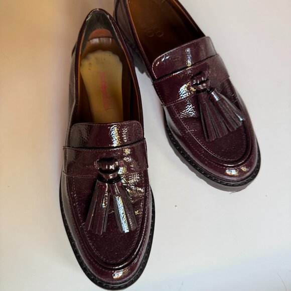 Women’s Carolynn Lug sole Burgundy Loafers - Picture 2 of 9